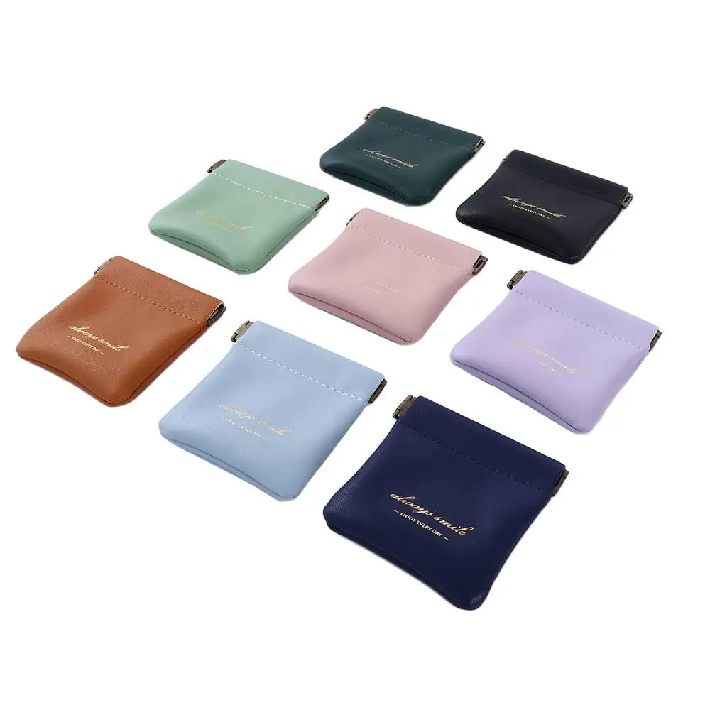 Portable PU Leather Sundries Case Earphone Protective Sleeve Mini Earphone Bag Small Coin purse Cosmetic Bag