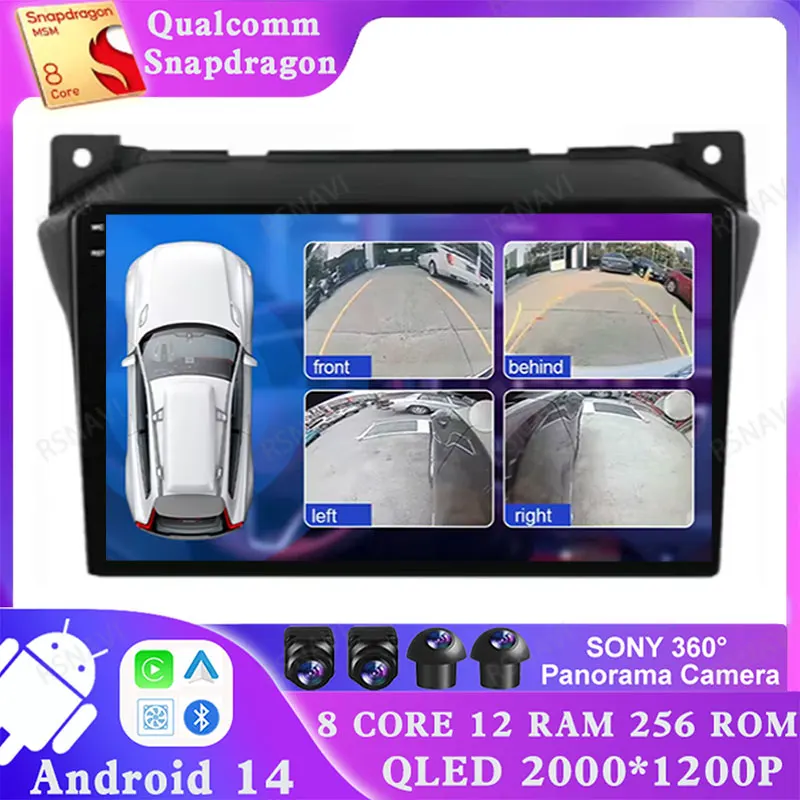 Android 14 For Suzuki Alto 2009 2010 2011 2012 2013 2014 2015 2016 Qualcomm Multimedia Navigation Viedo Player Stereo 5GWIFI BT