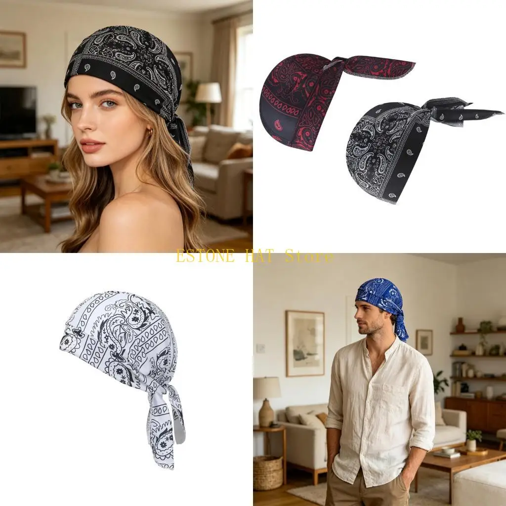 49MF Pirate Theme Hat Soft Breathable Fabric Light weight Hat Halloween Costume Accessory For Adults And Children