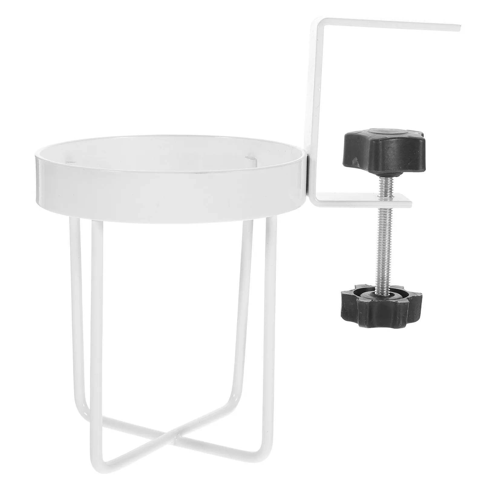 

Desk Cup Holder Clip Metal Lightweight Adjustable Table Edge Clamp No Glue Convenient Cup Fixing Holder Gaming Office Drink