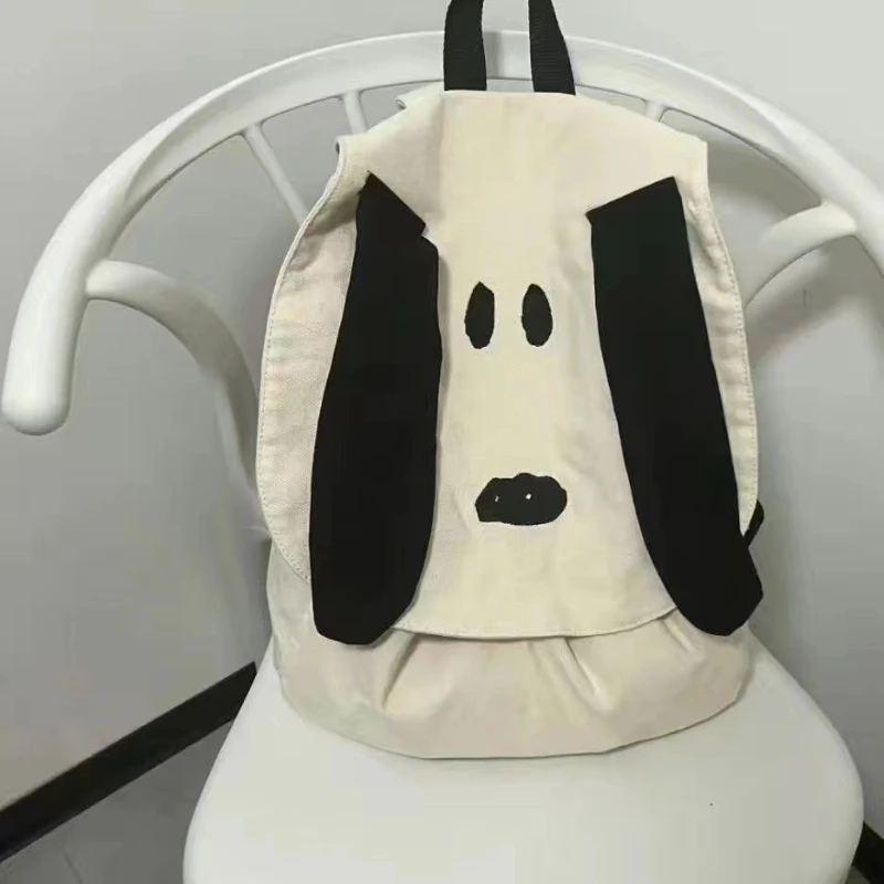 2Cartoon Animation New Snoopy Travel Shopping Student Casual Portable Canvas Backpack