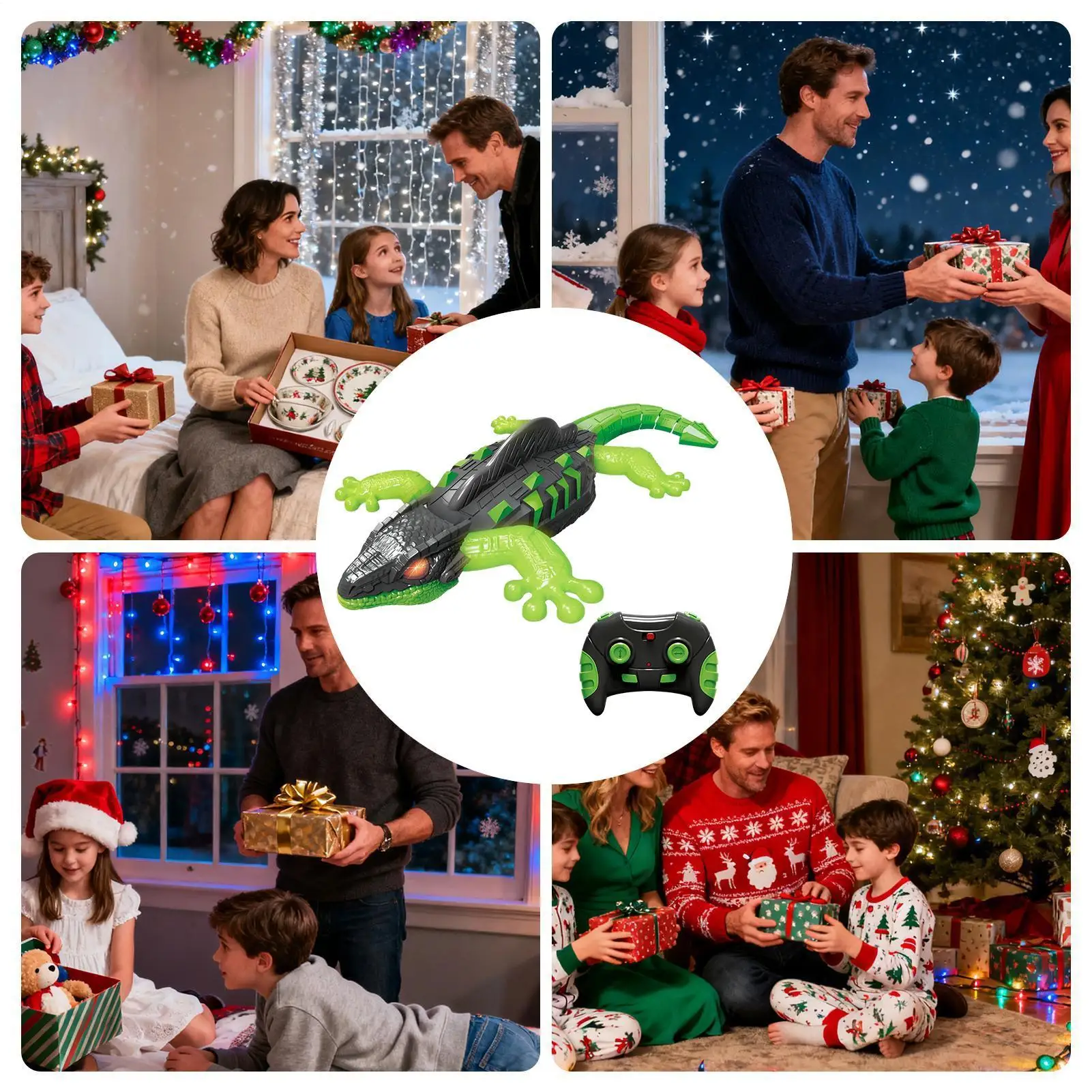 ของเล่นรีโมทคอนโทรลรูปสัตว์ปีศาจปีนป่าย มีไฟ เหมาะสำหรับใส่ถุงเท้าคริสต์มาส ของเล่นเด็กเล่นในบ้าน งานปาร์ตี้ ของเล่นในแก้ว