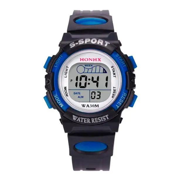 Reloj deportivo para niños, pulsera Digital Led con correa de silicona, ideal para estudiantes y niñas