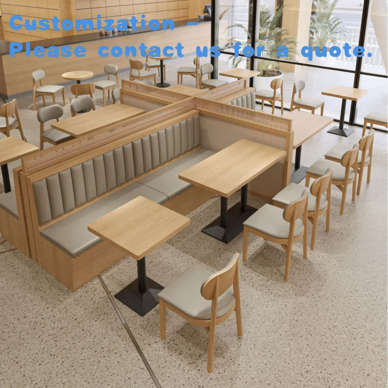 

на заказ.HUALIN Современный стиль из цельного дерева Ресторан Отель Кафе Обеденный стол и стулья из цельного дерева Набор карточек для дивана