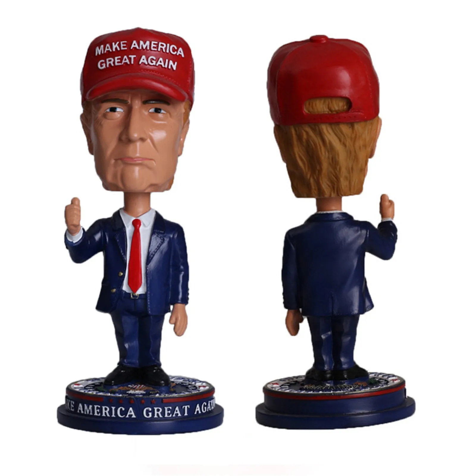 Resin Crafts Simulation Trump Character Ornament Home Handmade Toy Ornaments Figurines For Interior Home Decoration Accessories