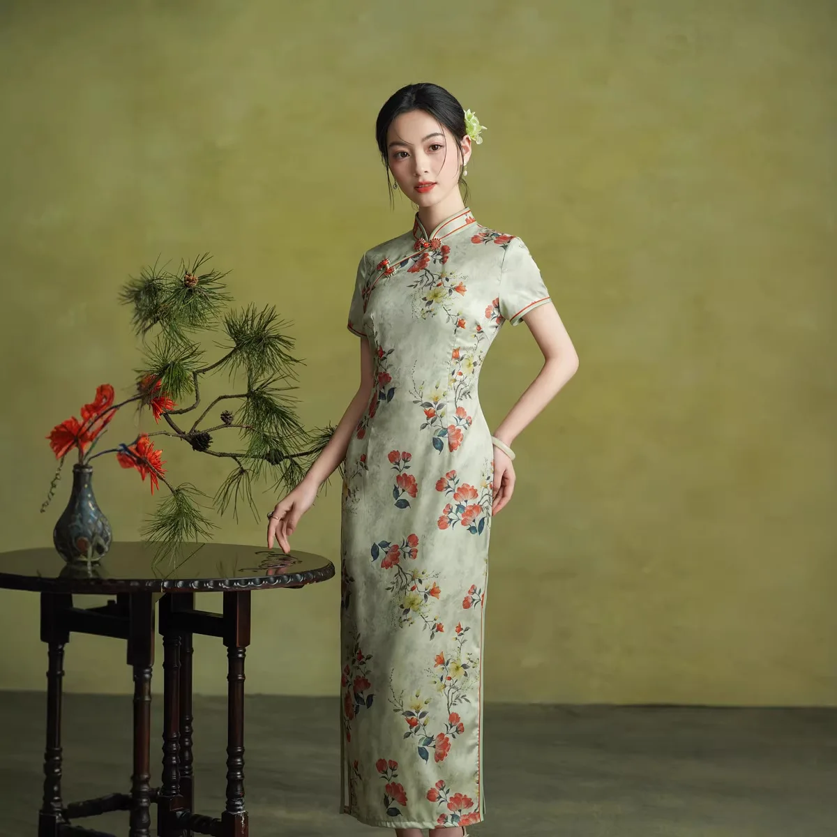 

2026 New Daily Temperament Cheongsam Retro Chinese Spring Summer