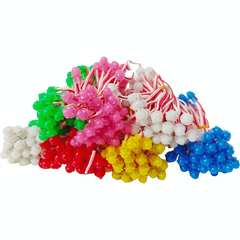 20 سلاسل 50 قطعة لكل سلسلة 9 مللي متر DC12V LED بكسل وحدات Led سلسلة أضواء الإعلان رسالة عرض مصباح الإضاءة لون واحد #1