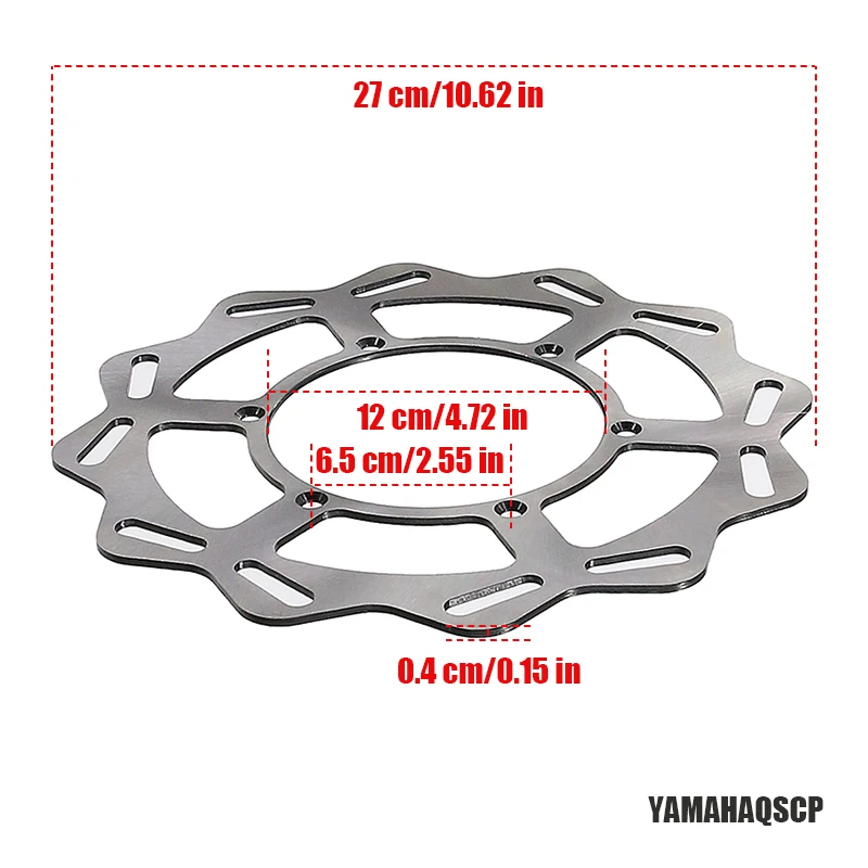 Motorcycle 270mm 240mm Front Rear Brake Disc Rotor For Yamaha YZ250F YZ450F WR250F WR450F 2001-2021 YZ125X YZ 400F 426F 2500