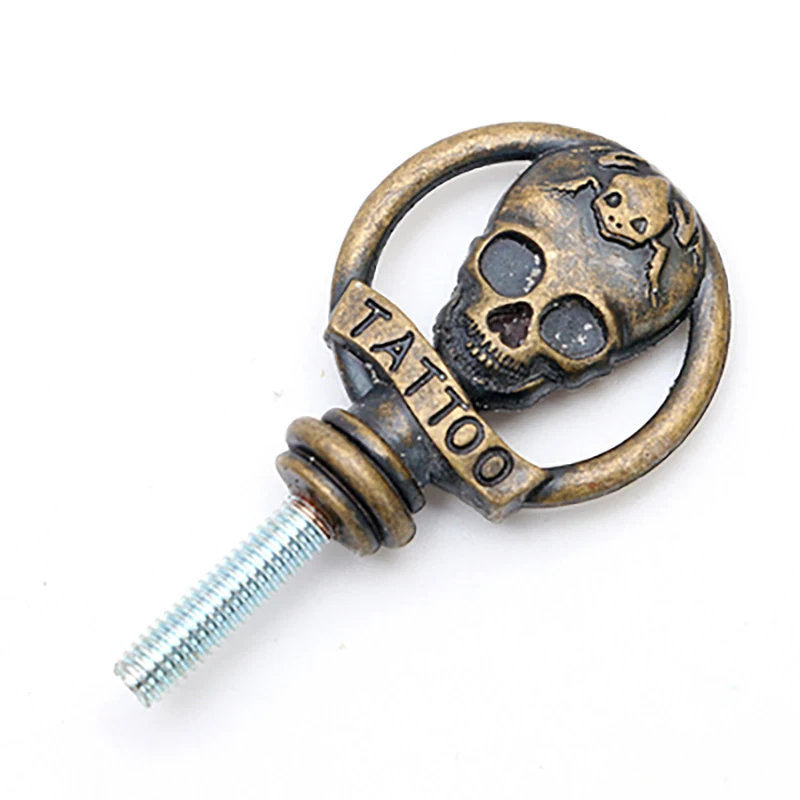 Piezas de máquina de tatuaje, bobina de cabeza de Calavera, mango de máquina de tatuaje, tornillo de bloqueo, reparación de piezas de tatuaje, accesorios para suministros de pistola de tatuaje
