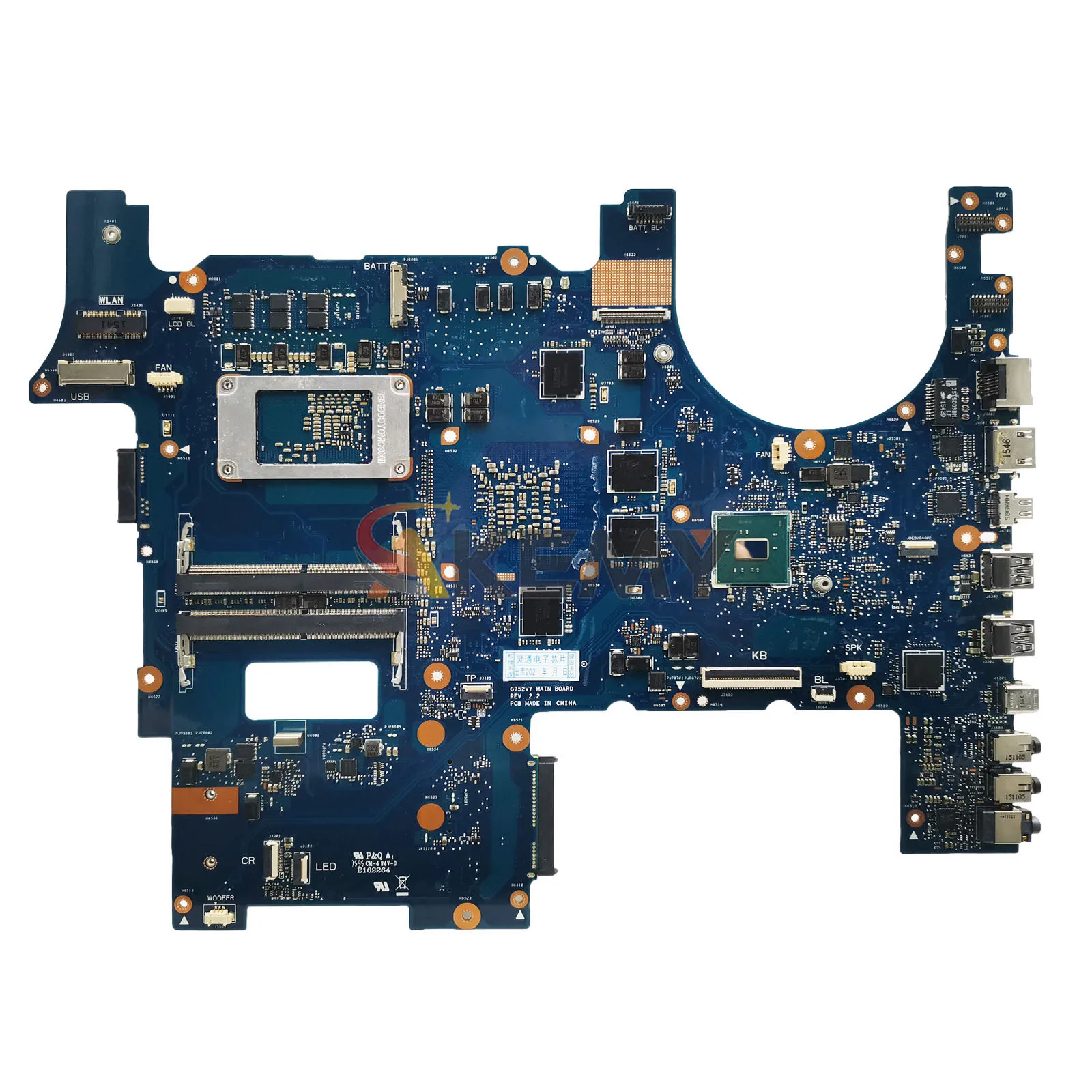G752VY Laptop Motherboard For ASUS ROG GL752VL GL752VW G752VS G752V G752VSK Notebook Mainboard With I5 I7 CPU STK 100% Tests OK