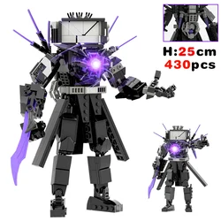 Skibidi Toileted Giant TVman Cameraman Building Blocks Animaction Figures Assembly Model Toys for Kid Ideas Gift Xmas Halloween