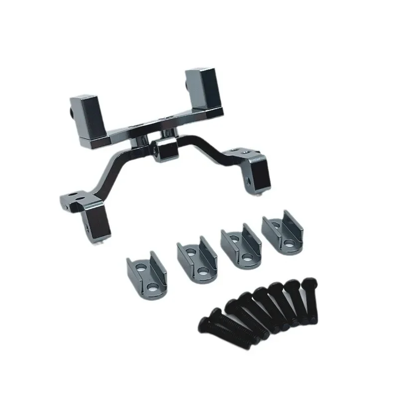 Conjunto de base fixa para engrenagem de direção, para wpl 1/10 c74 1/16, alcance completo, controle remoto, carro, atualização de metal, prendedor de mola