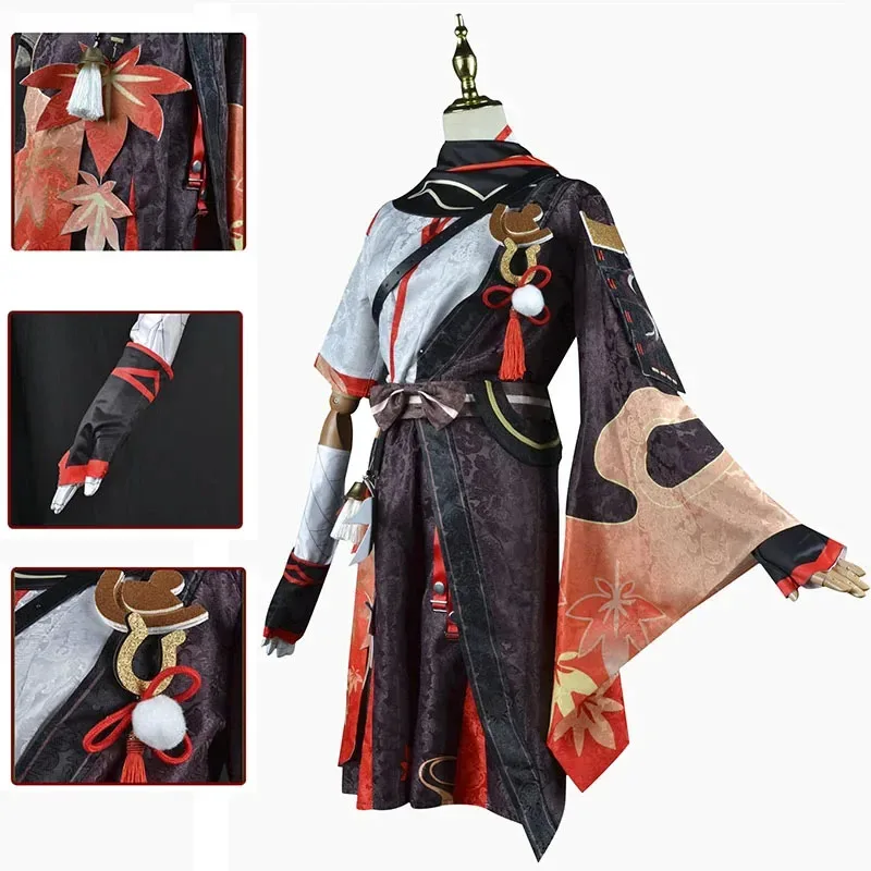 25COSKazuha أزياء تنكرية شعر مستعار تأثير Kazuha Kaedehara ملابس تنكرية للحفلات