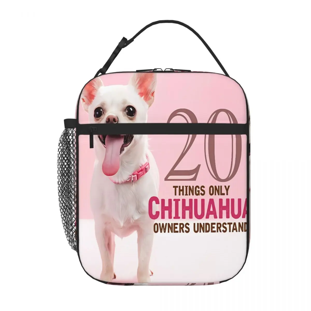Bestselling Chihuahua Quilt Bed Cover Beach Parent Child Matching Insulated Food Bag Pet Snack Carry Commuter Lunch Bag