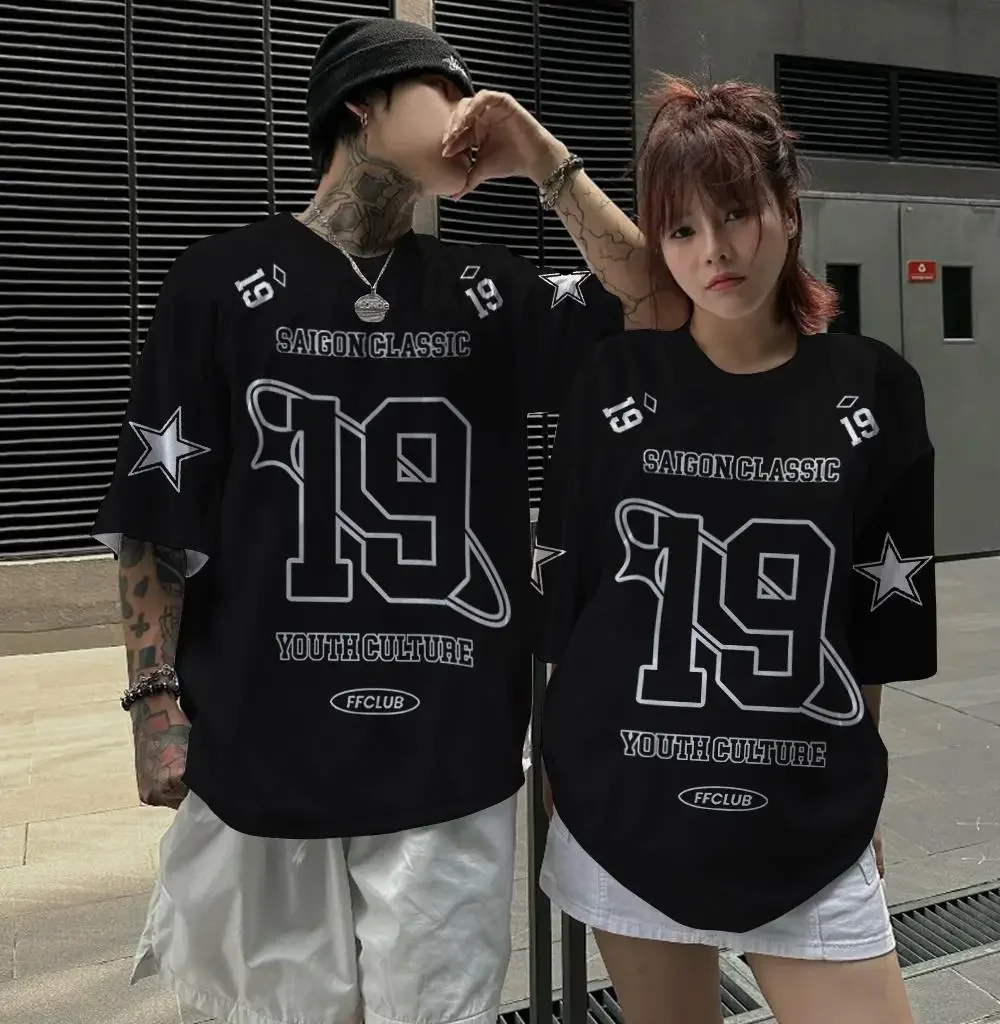 

Summer Casual T Shirt Couple Clothing Hot Mens Shirt 3d Letter Print Men Unisex Short Sleeve Oversized T Shirt Tops
