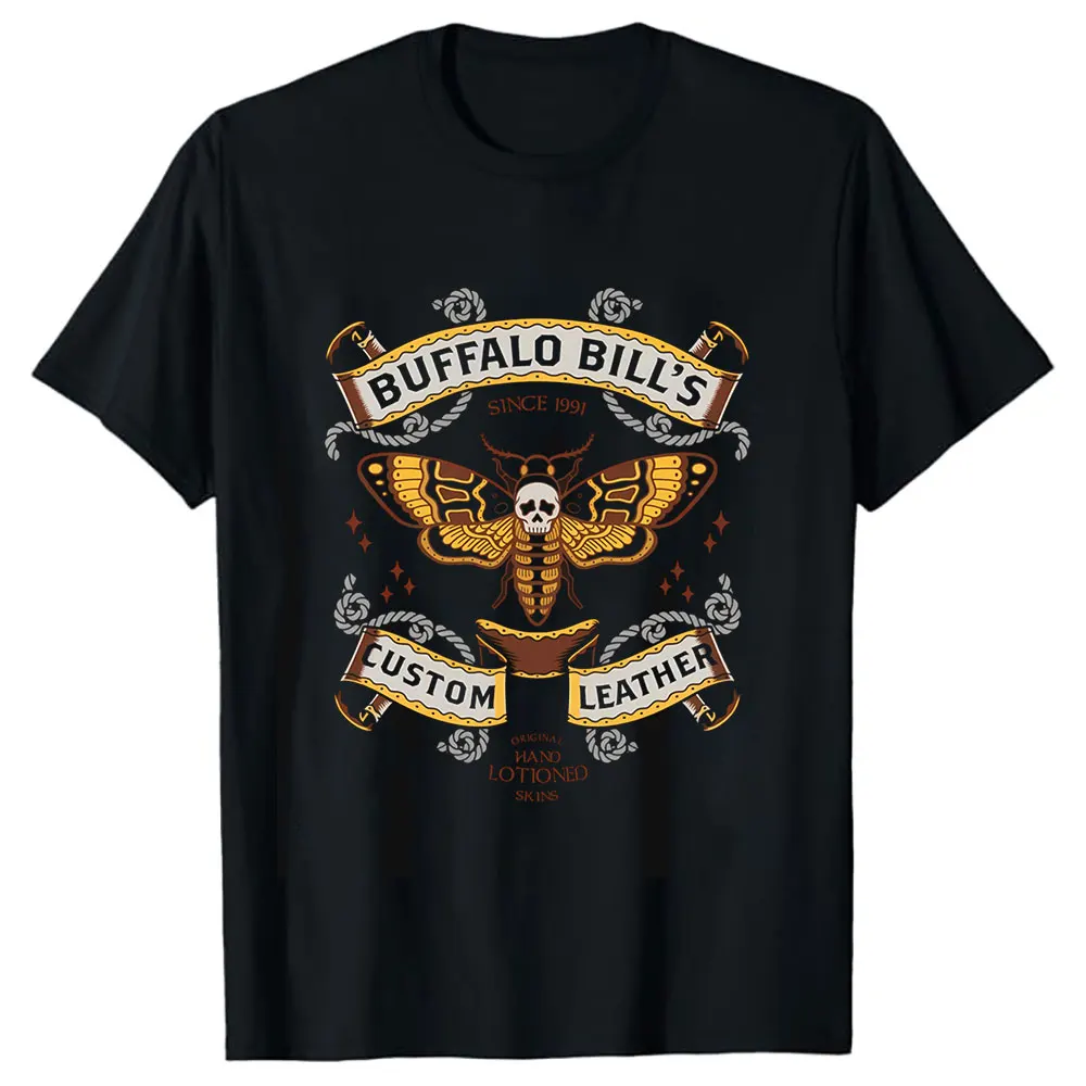 

Horror Film Scary Legend Vintage Movie Halloween The Silence of the Lambs Gift t shirt buffalo bill‘s print Tee All size
