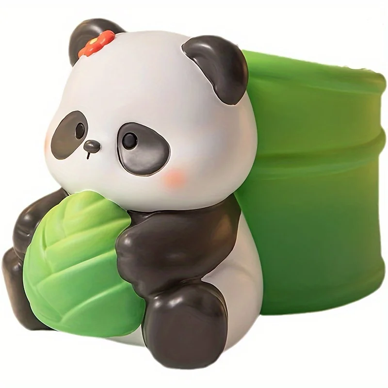 

Panda Pen Holder, Ornament Supplies Office Desktop Decoration Pen Holder, Gift, Resin Ornament