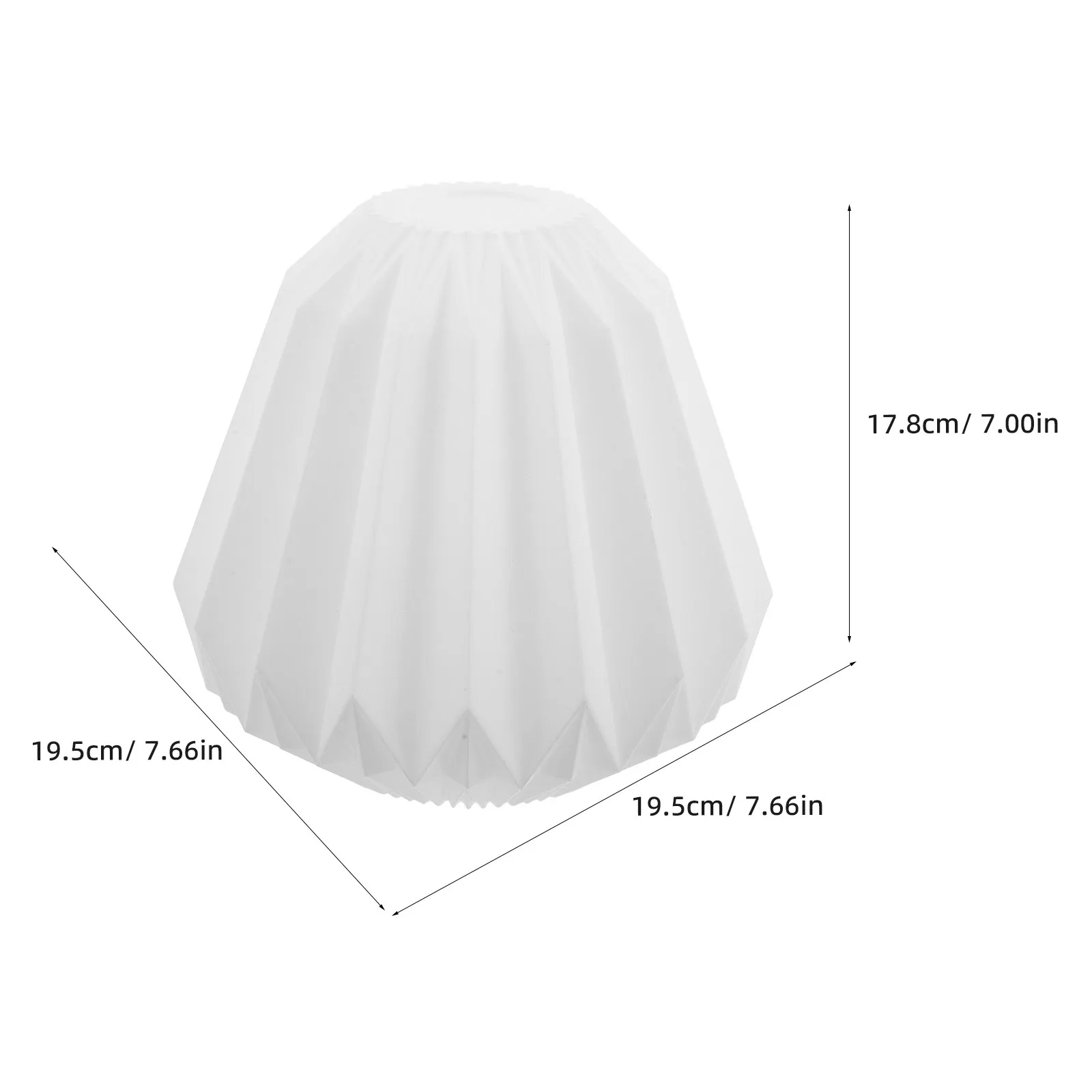 Modern White Small Plastic Pendant Lampshade Hanging Lamp Shade Cover for Bedroom Living Room Office Decorative Ceiling Light