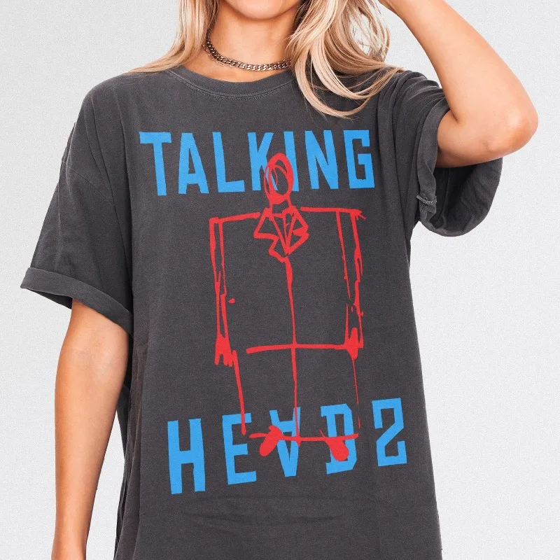 David Byrne Suit T-Shirt, Retro 80s Music Band Graphic Tee for Talking Heads Men's Women Tops Short Sleeve Oversized Loose Tee