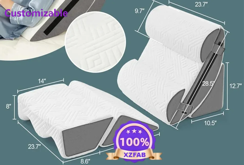 Factory Direct 2026 6 Piece Orthopedic Bed Wedge Pillow Set For Sleeping, Adjustable Post-Operative Pillow Set For Body