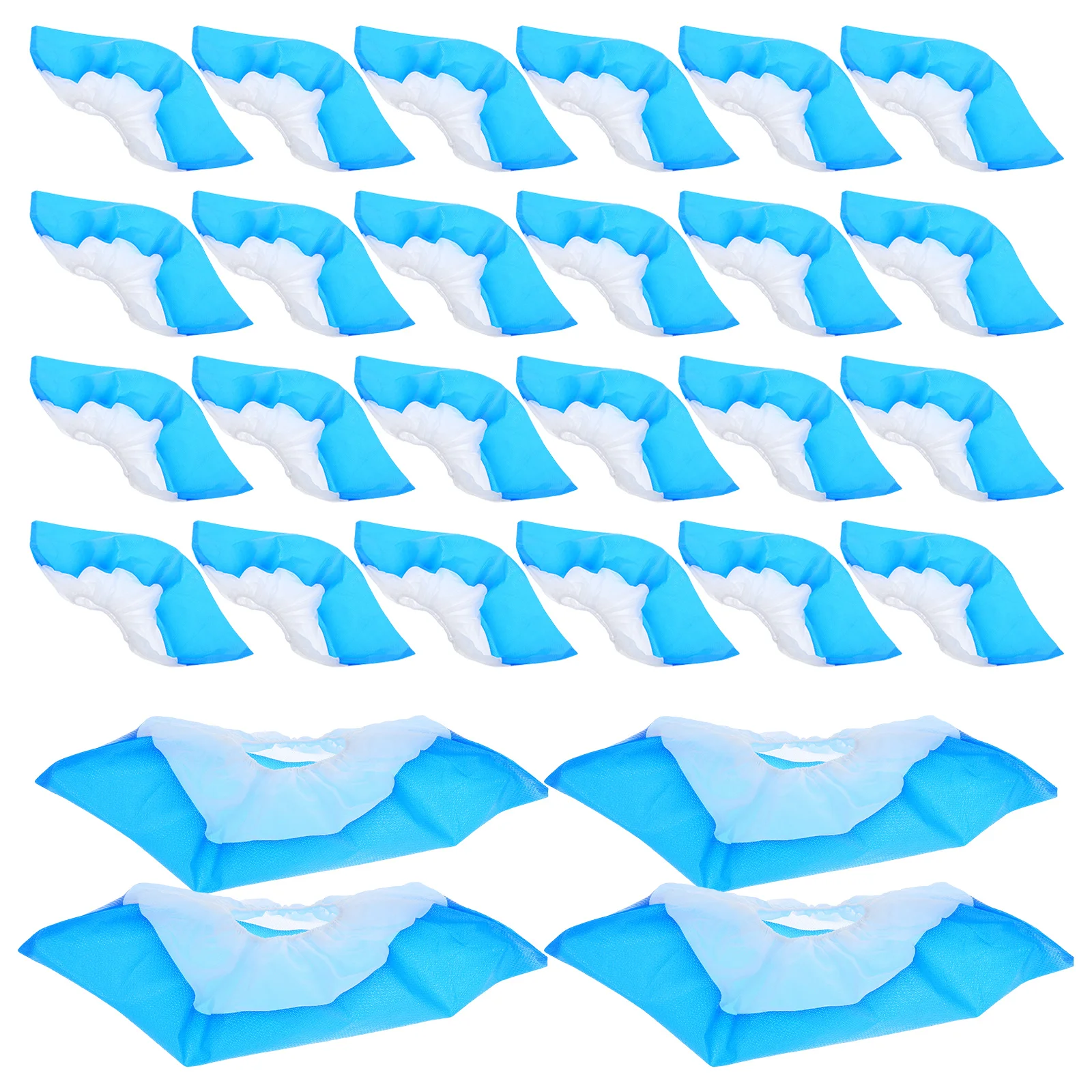 

50 Dustproof Anti slip Shoe Covers Disposable Non woven Home Thick Material Practical Use Indoor Outdoor Labor