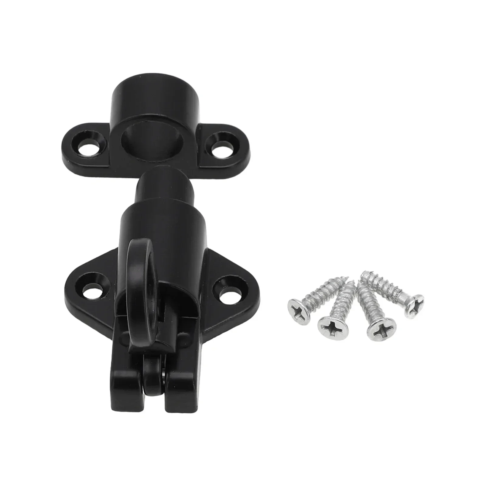 Grendel Slot Trekveer 2 Kleur Aluminium Zwarte Bounce Deur Poort Ring Veilige Beveiliging W/Schroeven 2019 Hot Sale