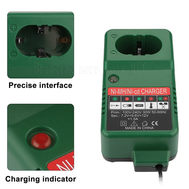 Replacement Battery Charger for Hitachi EB1214S 12V EB1220BL EB1212S EB1222HL Ni-Cd/Ni-Mh Cordless Drill Rechargeable Batteries