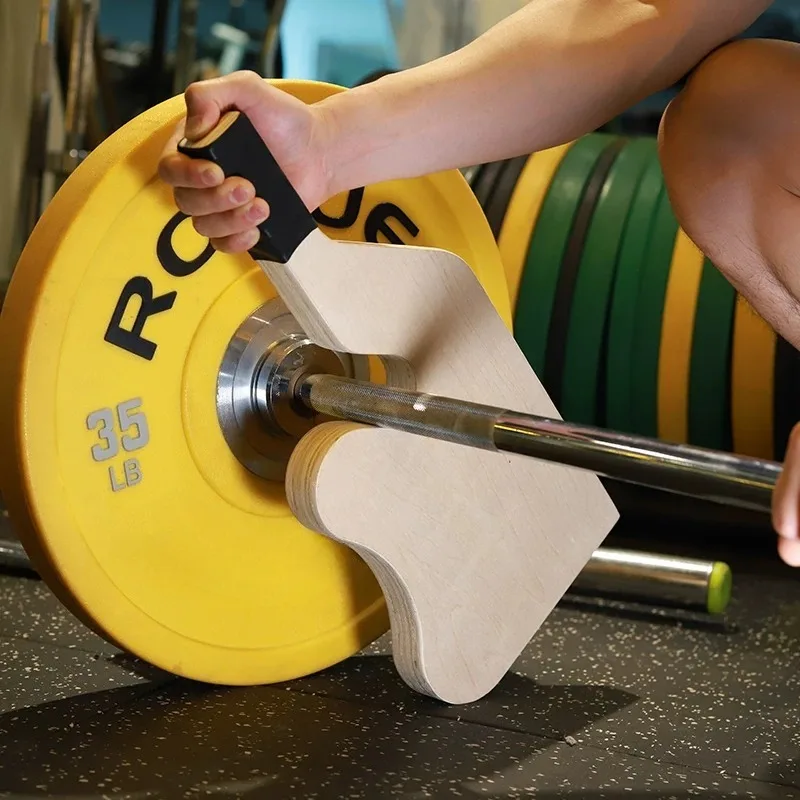 Barbell Plate Removal Tool Weight Lifting Pry Bar For Quick Adding Removing Barbell Plates