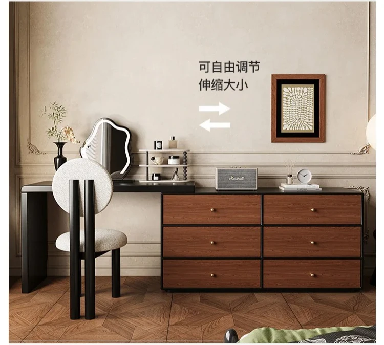 

chest, integrated solid wood corner makeup table, bedroom desk, bedside storage table Medieval style dresser,