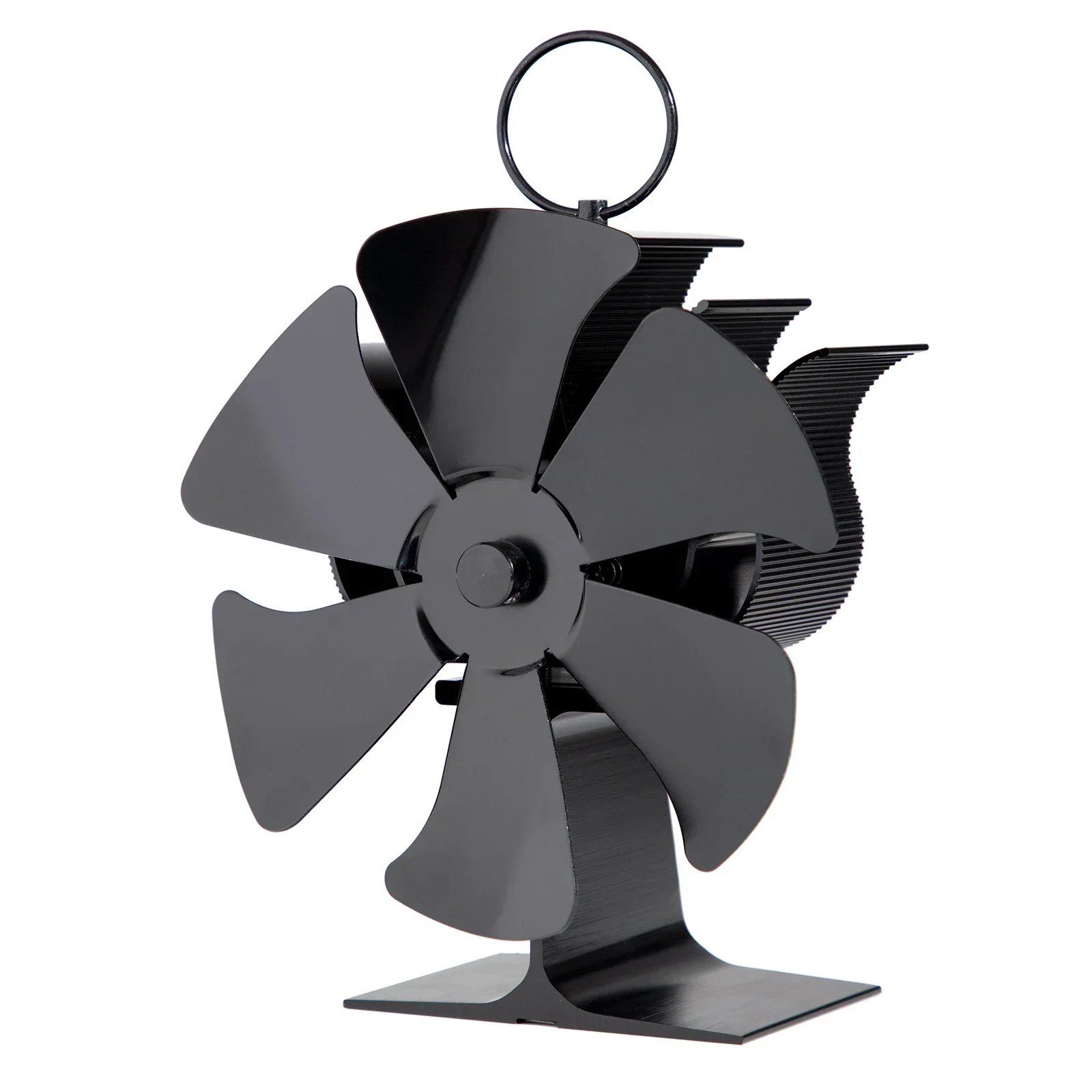 Fireplace Fan 6-Blade Furnace Fan With Overheating Protection No Power Operation 50°C To 350°C Home Accessories Replacement