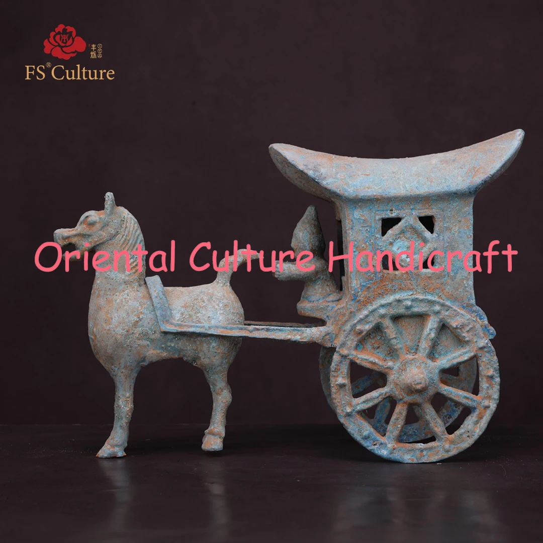 

Imitation Of Ancient Chinese Bronzes, Carriage Shapes, Exquisite Handicrafts, Collectibles, Home Furnishings, Detachable