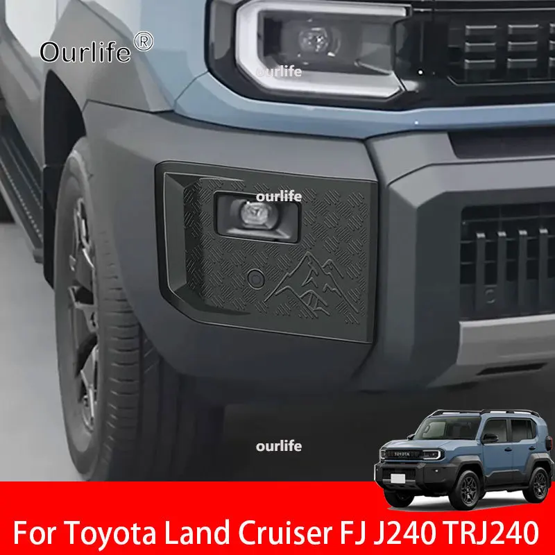 For Toyota Land Cruiser FJ J240 TRJ240 2026 2027 Car Front Fog Light Decorative Cover Trim Exterior Modification Accessories