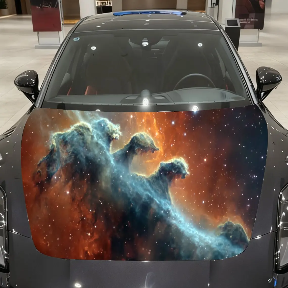 Star Claw Car hood packaging sticker, PVC material, self-adhesive waterproof, anti-slip paint, car exterior decoration accessori