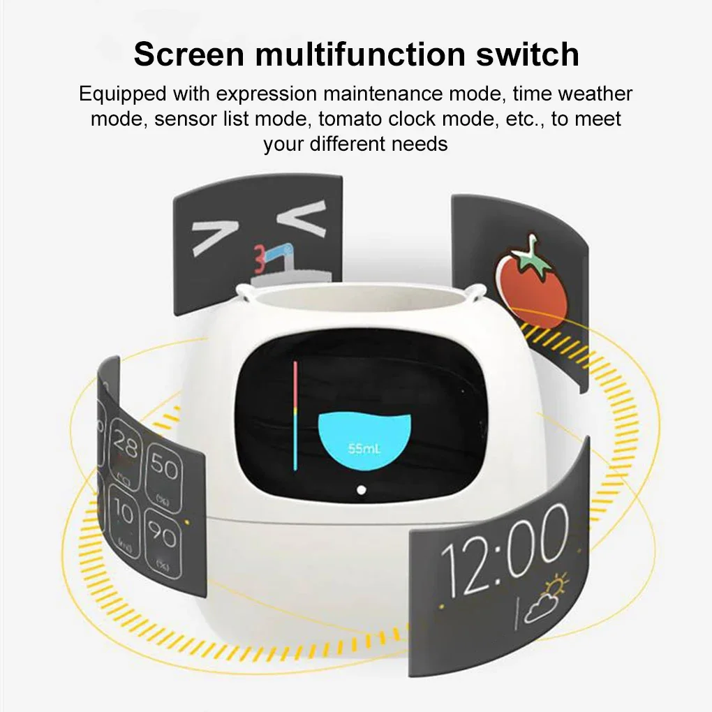 スマートプランター、49種類以上の豊富な表現で無限の楽しみ、7つのスマートセンサー、AIチップ搭載で育てやすいミニ植木鉢、楽しい植物ロボット