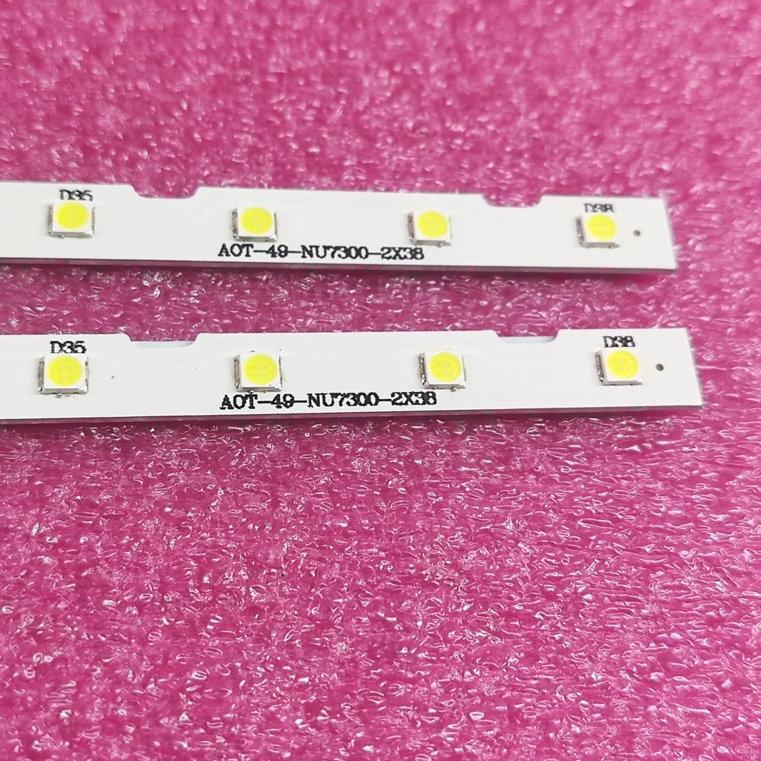 Faixa de retroiluminação LED para UE49NU7100 49NU7100 49NU7300 BN96-45953A BN96-45953B AOT_49_NU7300_NU7100 STS49081_38LEDS