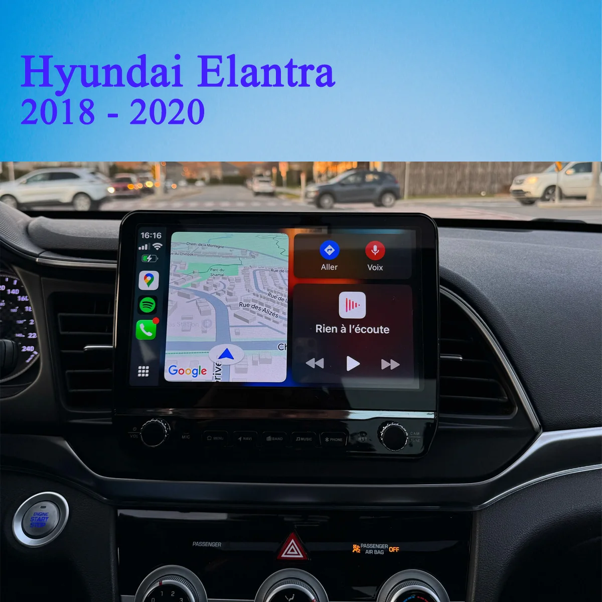 10'' QLED 8G+128G 8Core Car Autoradio Video Music DVD Cassette Tape Recorder Tablet For Hyundai Elantra 2018 2019 2020 Carplay