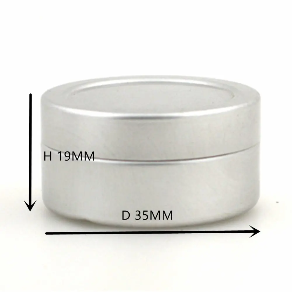 5g 10ml 20g 40ml  80ml small empty round aluminium, metal,Container,case,jar, pot,Balm Tins with Clear View Window press fit lid