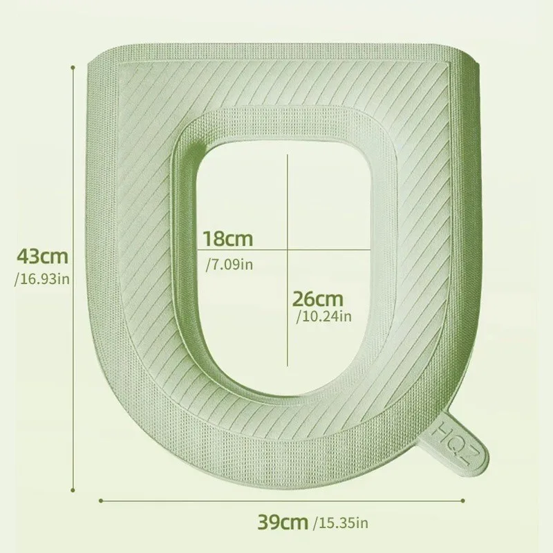 EVA Waterproof Quick-drying Toilet Seat Mat Cover Washable Four‑Season Universal Household Bathroom Cushion