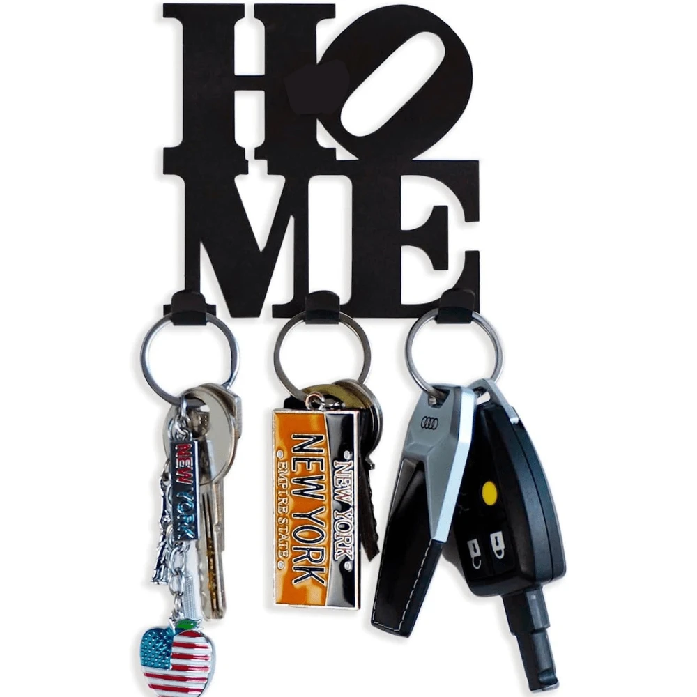 CIFBUY New York Metal Wall Art Key Holder Waterproof Durable Iron Craft Decor For Entryway Hallway Office Home Interior Gift