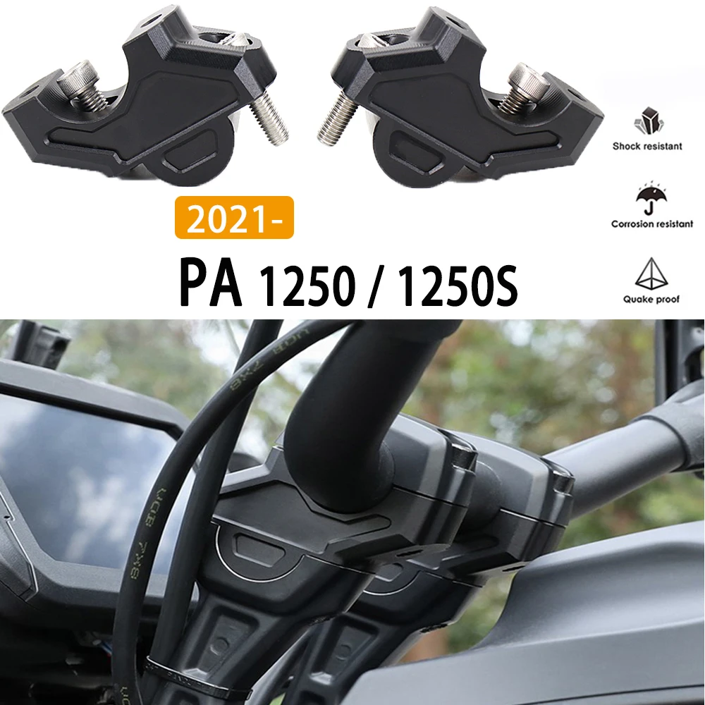 

For PAN AMERICA 1250 1250 S PA 1250 /1250 S Handle Bar Riser Handlebar Clamp Back Move Mount Adapter 2021 2022