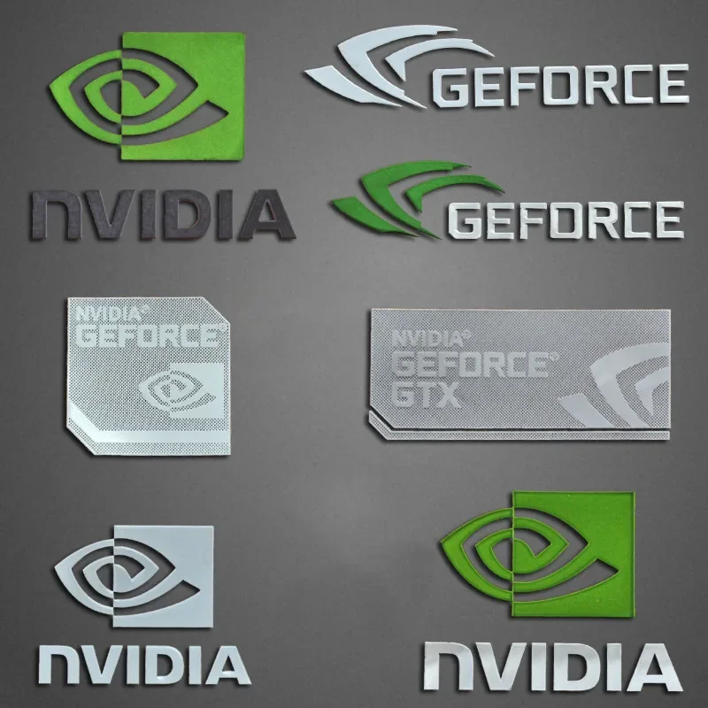 NVIDIA GeForce GTX RTX Metal Sticker For Laptop Tablet Desktop Computer Digital Personalized DIY Decoration