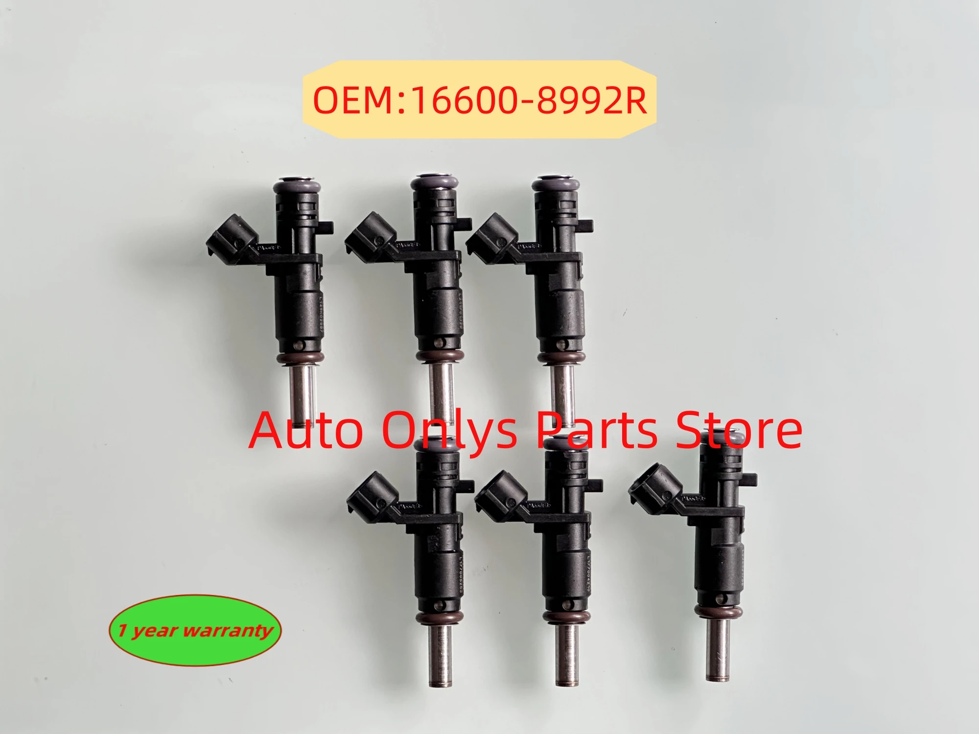 6pcs 16600-8992R High quality Fuel Injector Nozzle For H4M 1.6 16V MEGANE IV DUSTER QASHQAI Renault 2.0 Lada Largus 166008992R