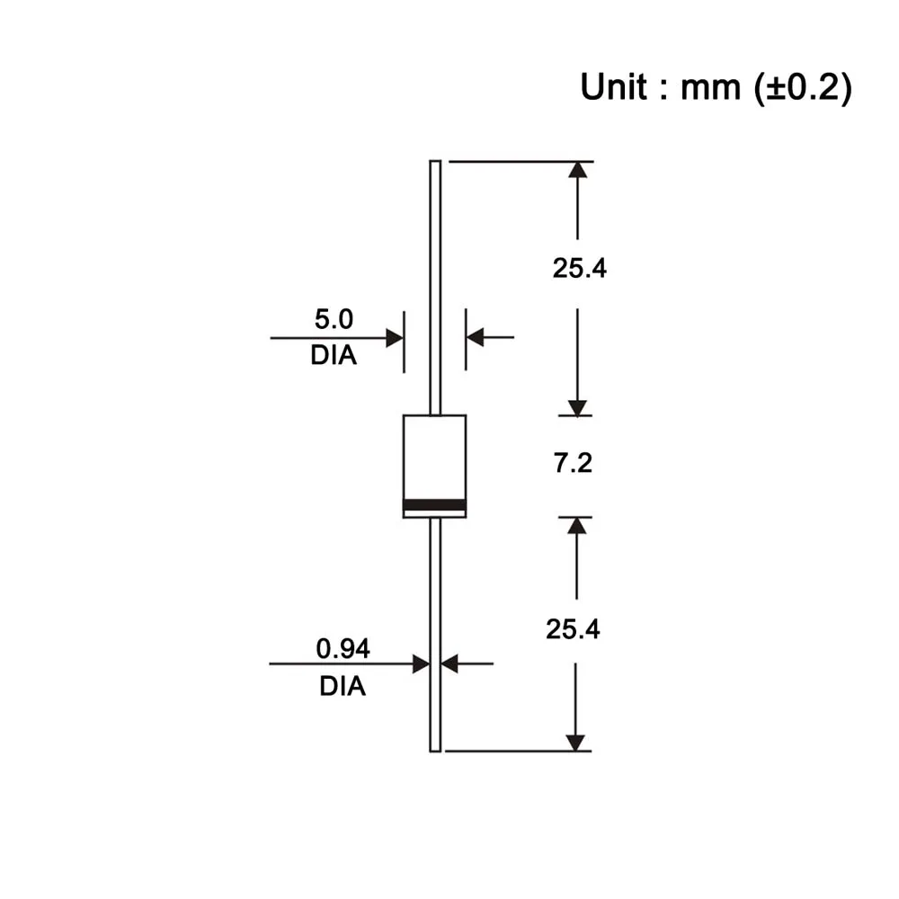 20 Pcs SR540 SB540 Schottky Barrier Rectifier Diodes 5A 40V DO-201AD DO-27 Axial 5 Amp 40 Volt SR 540