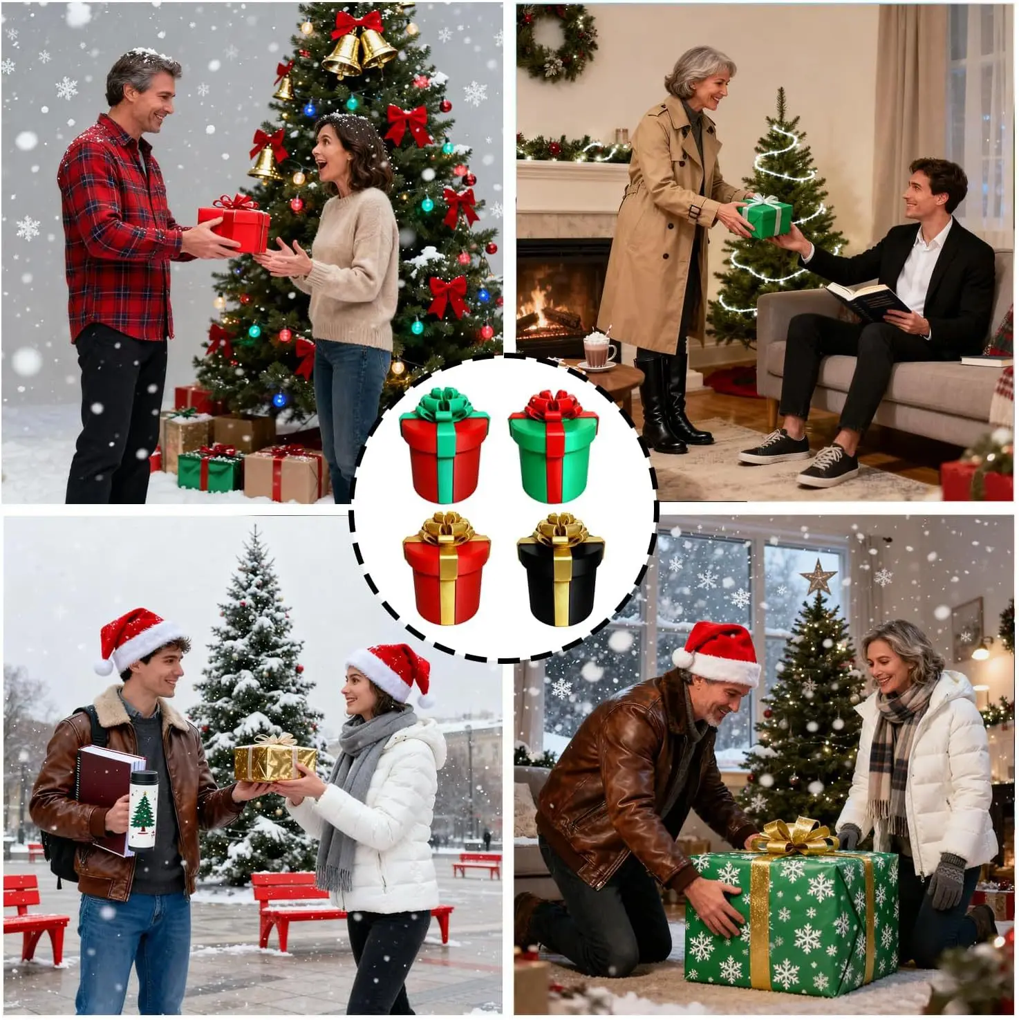 مزعج التعشيش المسمار هدية مربع الدورية علب الهدايا علب الهدايا المزعجة متعة هدية الكريسماس صناديق ثلاثية الأبعاد طباعة المزحة اللعب #3