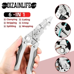 Crimper Cable Cutter Adjustable Stripping Crimping Pliers Multifunctional Automatic Wire Stripper Terminal Hand Tool