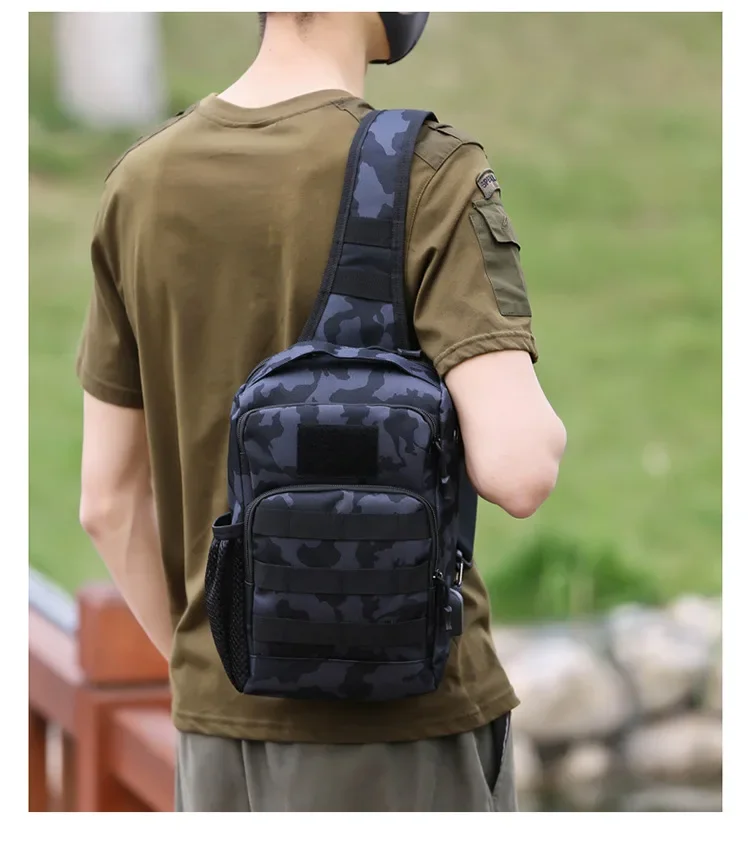 USB charging Chest Bag Sling Backpack Handbag Men Outdoor Sports Fishing Pure Hiking Travel Hunting Camping Shoulder Men Bags 가방