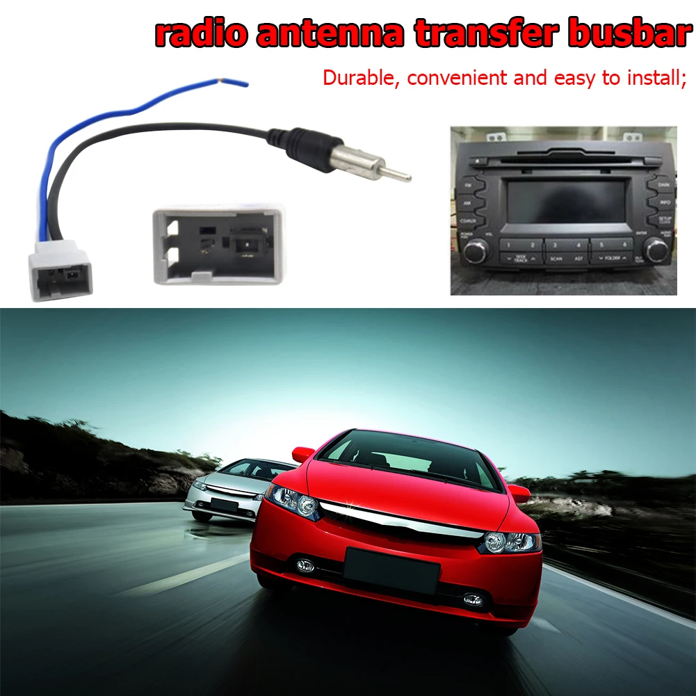 Car Radio Audio Antenna Cable for Honda Civic CR-V FIT Mazda Suzuki Female Connector Antenna Adapter Car Accessories