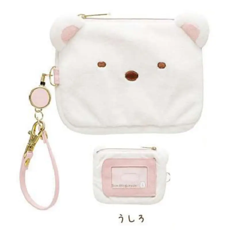 Anime Cartoon Sumikkogurashi Plush Wallet Creative New Expandable Card Bag for Carrying Bus Card Holder Gift for Friends