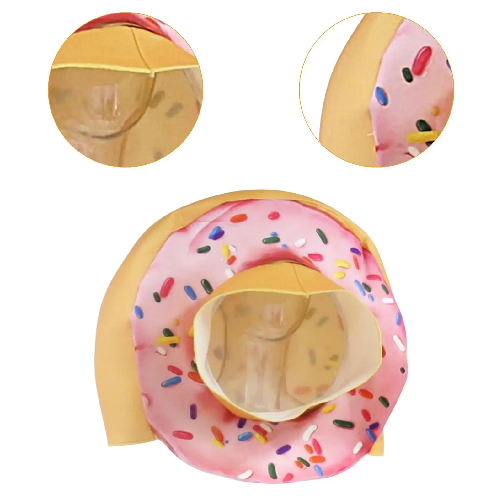Donut Hat Cosplay Selfie Hat Funny Costume Cap for Party Fancy Dress Holiday