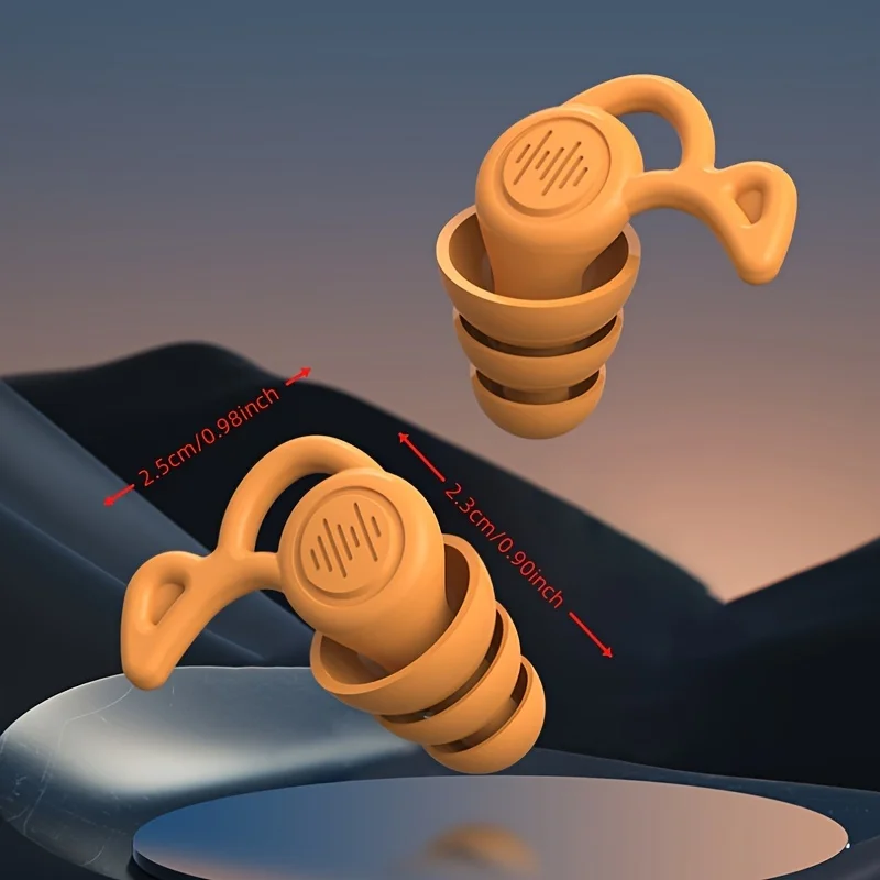 Soft Silicone Sleep Earplugs - Reusable Noise Cancelling for Sleeping, Snoring, Studying, Travel & Work& Focus